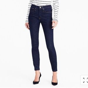 J. Crew 9" high-rise toothpick jeans classic rinse